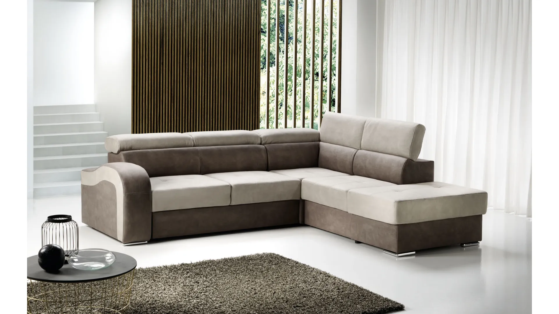 Divano angolare in ecopelle Urban Style SD184 di Imba Srl