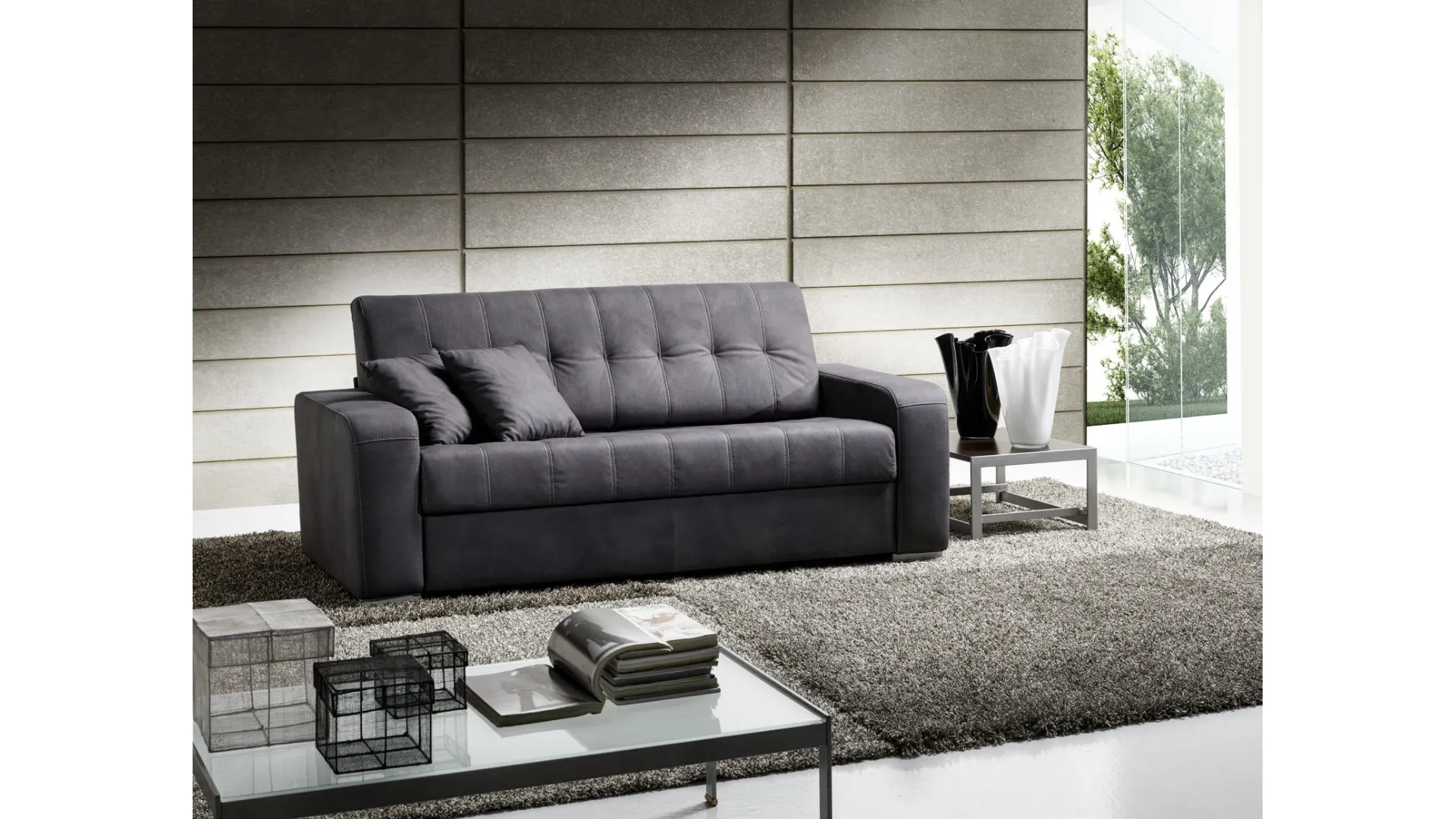 Divano letto in ecopelle lavabile Urban Style SD191 di Imba Srl